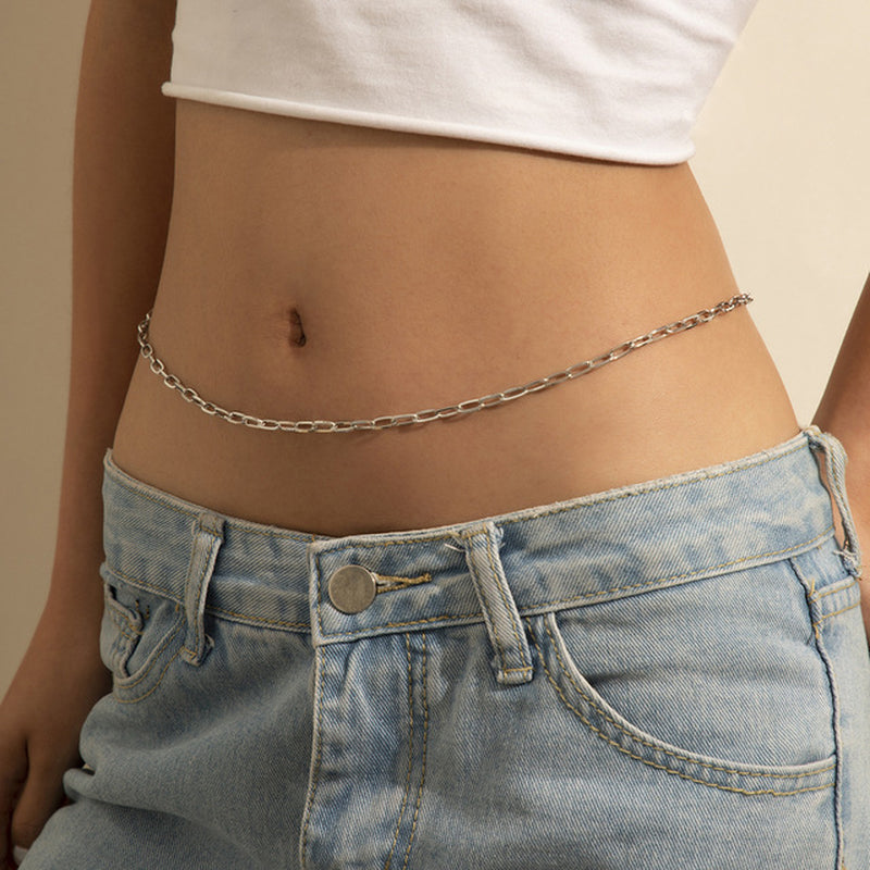 Tennis Rhinestone Body Waist Chain 