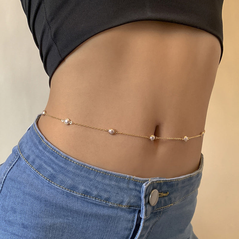 Tennis Rhinestone Body Waist Chain 